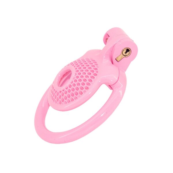 CKR555pink_DSC06109_2955836a-d20d-49a5-b150-69cc146ac588.jpg Flat Pink Mesh Cock Cage in alternate gallery view 2