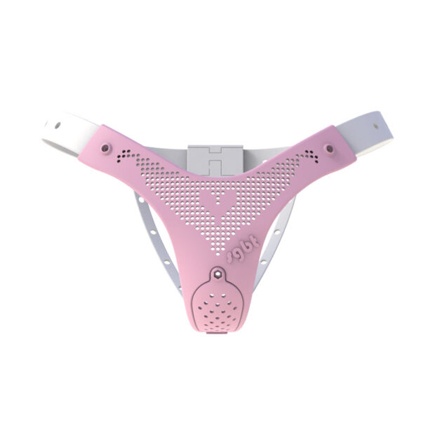 adjustable-tightness-chastity-belt-for-women_2.jpg Adjustable Female Chastity Belt with Pink Option, Resin and TPU, gallery view 2