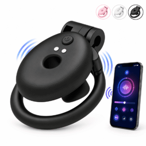 App-Controlled Flat Vibration Chastity Cage