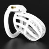 bdsm-hollow-male-chastity-device-with-4-ring5.jpg Lockable Honeycomb Chastity Device With 4 Rings in alternate gallery view 6