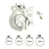 Butterfly Wing Chastity Cage dimensions showing 44mm, 48mm, 52mm detail 4
