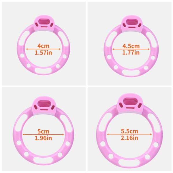 candy-heart-chastity-cage-with-optional-vibration-and-belt-13-pink-ring-size-chart.jpg Four pink ring diameters: 40, 45, 50 and 55 mm