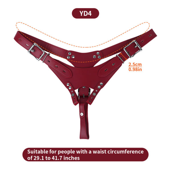 candy-heart-chastity-cage-with-optional-vibration-and-belt-15-red-belt-size-chart.jpg Red PU leather waist belt measurement chart, 74 to 106 cm waist