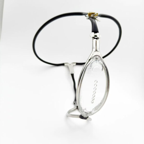 clear-chastity-belt-for-female_3.jpg Clear Panel Female Chastity Belt with Pink Option, gallery view 4