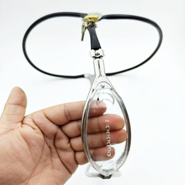 clear-chastity-belt-for-female_6.jpg Clear Panel Female Chastity Belt with Pink Option, gallery view 2