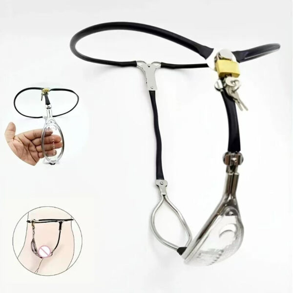 clear-chastity-belt-for-female_8.jpg Clear Panel Female Chastity Belt with Pink Option, product view