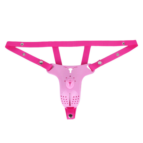 cross-dressing-chastity-belt_4.jpg Cross-Dressing Chastity Belt with Pink Elastic Strap - 13