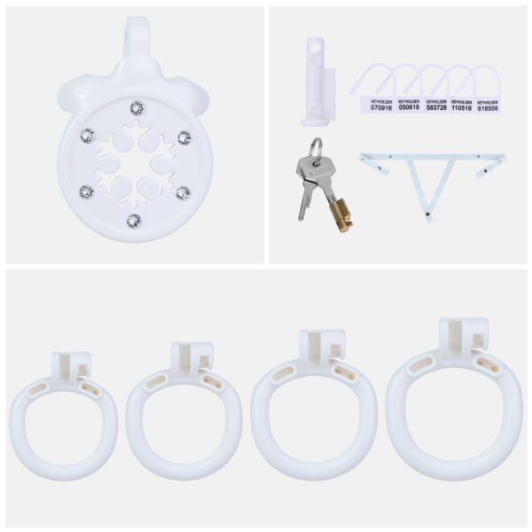 Diamond Flat Chastity Cage in alternate gallery view 13