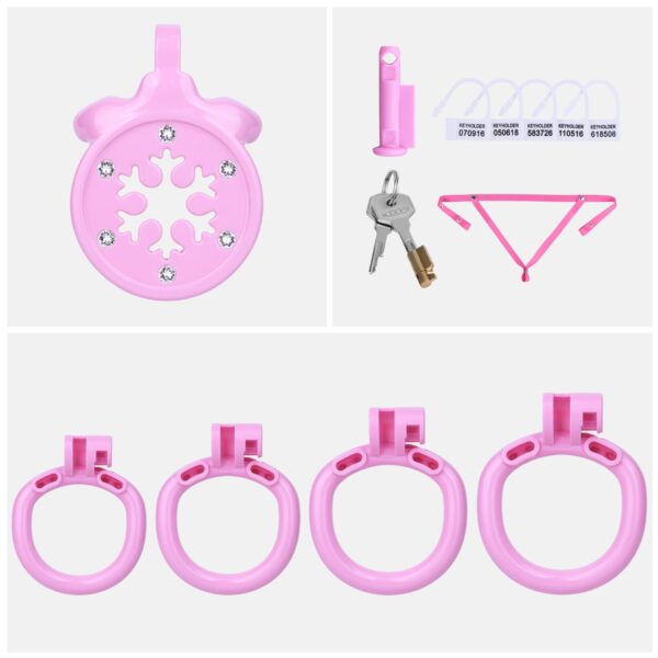 Diamond Flat Chastity Cage in alternate gallery view 12