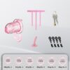 Extensible Silicone Chastity Cage With Vibration Plug feature details graphic 9