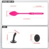 Extensible Silicone Chastity Cage With Vibration Plug feature details graphic 13