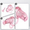 Extensible Silicone Chastity Cage With Vibration Plug in alternate gallery view 14