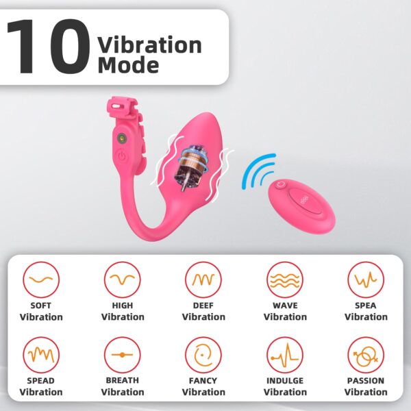 Extensible Silicone Chastity Cage With Vibration Plug feature details graphic 12