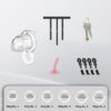 Extensible Silicone Chastity Cage With Vibration Plug feature details graphic 10