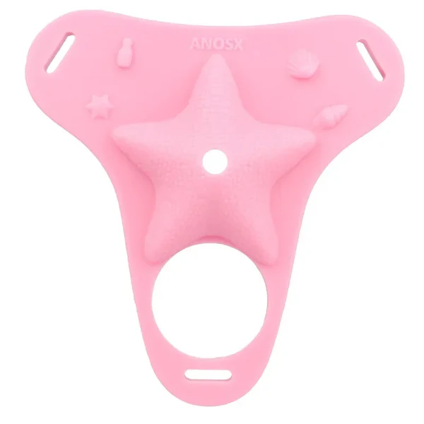 fantasy-pink-conch-chastity-cag_5.png Fantasy Pink Conch Chastity Cage with Belt 6