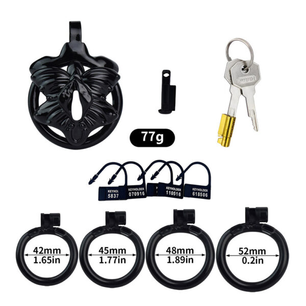 femboy-chastity-cage-17.jpg Femboy Cock Cage dimensions showing 42mm, 1.65in, 45mm detail 17