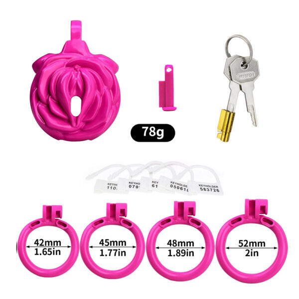femboy-chastity-cage-6.jpg Femboy Cock Cage dimensions showing 42mm, 1.65in, 45mm