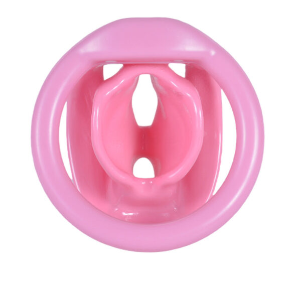 feminine-shell-resin-chastity-cage-with-optional-belt-03.jpg Pink cage rear view