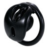 feminine-shell-resin-chastity-cage-with-optional-belt-08.jpg Black cage angled side view