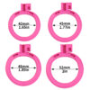 flat-chastity-prison-8.jpg Flat Chastity Prison Cage dimensions showing 42mm, 1.65in, 45mm detail 10