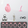 Flat Soft Chastity Cage with 6 Rings - 3
