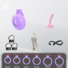 Flat Soft Chastity Cage with 6 Rings - 9