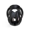 heart-cutout-resin-chastity-cage-with-optional-belt-black-front.jpg Black heart cutout resin chastity cage front view