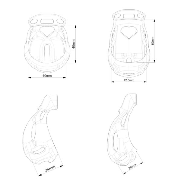 heart-cutout-resin-chastity-cage-with-optional-belt-cage-size-chart.jpg Heart cutout cage measurements for small and large sizes