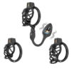 High Heel Cage with Electric Anal Plug feature details graphic 5