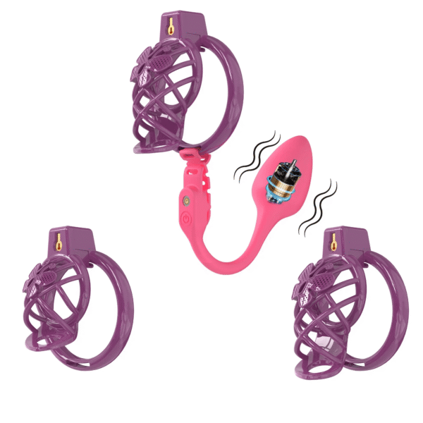 High Heel Cage with Electric Anal Plug in alternate gallery view 7