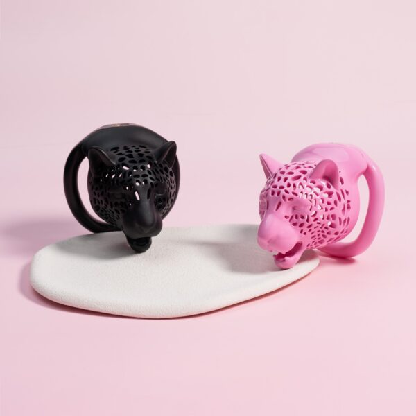 Leopard Head Chastity Cage in alternate gallery view 2