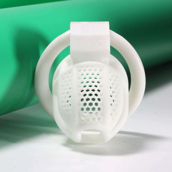 Mini Honeycomb Chastity Device With 4 Ring in alternate gallery view 11