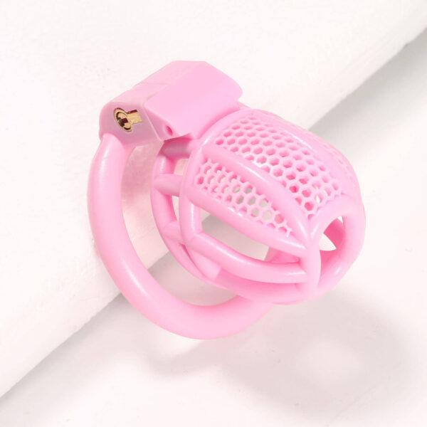 Mini Honeycomb Chastity Device With 4 Ring in alternate gallery view 5