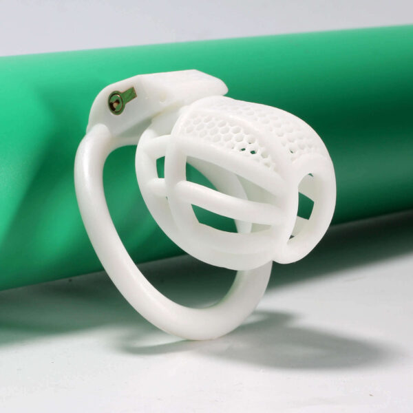Mini Honeycomb Chastity Device With 4 Ring in alternate gallery view 10