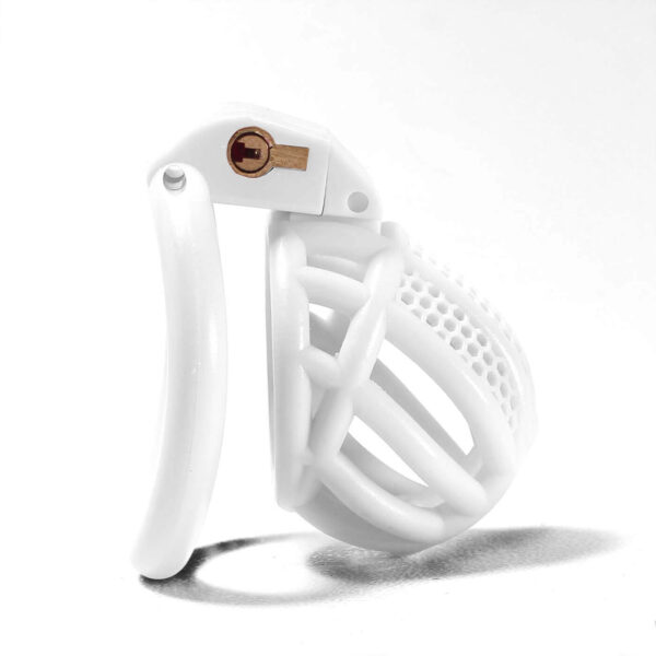 Mini Honeycomb Chastity Device With 4 Ring in alternate gallery view 8