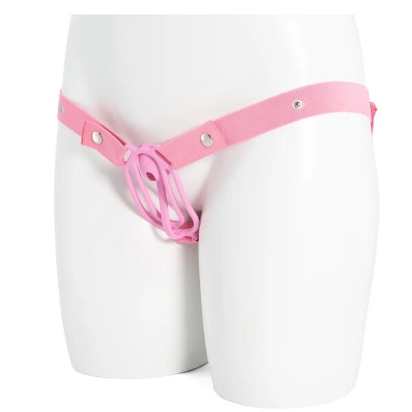 Pink resin MTF clit clip and optional belt, gallery image 4