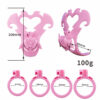 Mystic Sweetheart Chastity Belt dimensions showing 200mm