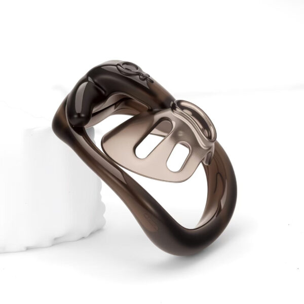 Negative Tortoise Shell Chastity Cage