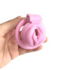 Pink Pussy Shaped Resin Chastity Cage in alternate gallery view 4