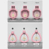 JEUSN Pink Flat Chastity Cage dimensions showing 45mm, 50mm, 55mm