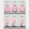 JEUSN Pink Flat Chastity Cage feature details graphic 5