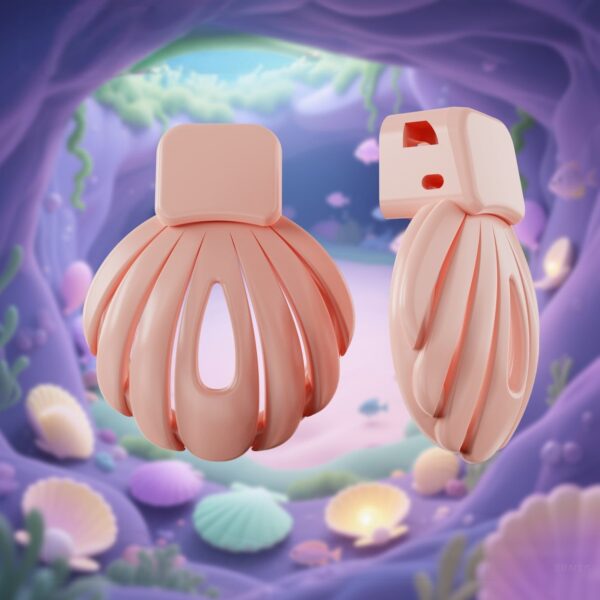 Pink Shell Chastity Cage in alternate gallery view 6