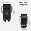 qiui-cagink-pro-cellmate-3-short-size.jpg QIUI CAG·INK Pro Chastity Cage Cellmate 3 dimensions showing 46mm