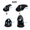 Resin Penile Confinement Chastity Cage dimensions showing 44mm, 55mm, 2mm
