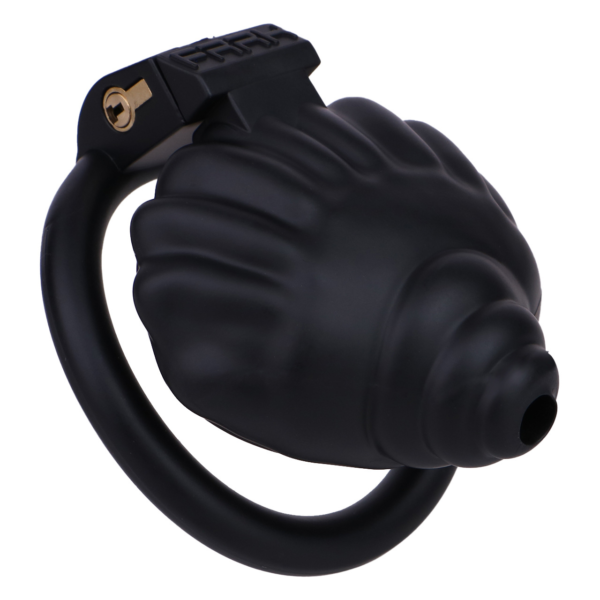 Shell Shaped Sissy Chastity Cage in alternate gallery view 2