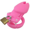 CB6000S Silicone Chastity Cage Perverse Pink in the main gallery view