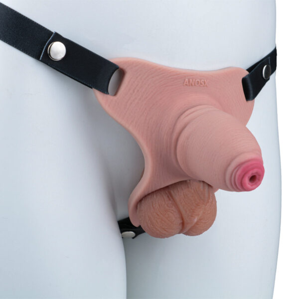 Wearable silicone chastity device with selectable belt, gallery image 8