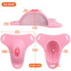 Sissy Silicone Chastity Cage with Belt 21