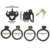 sissy-bullhorn-chastity-cage_5.png Sissy Bullhorn Chastity Cage dimensions showing 69mm, 36mm, 33mm detail 6