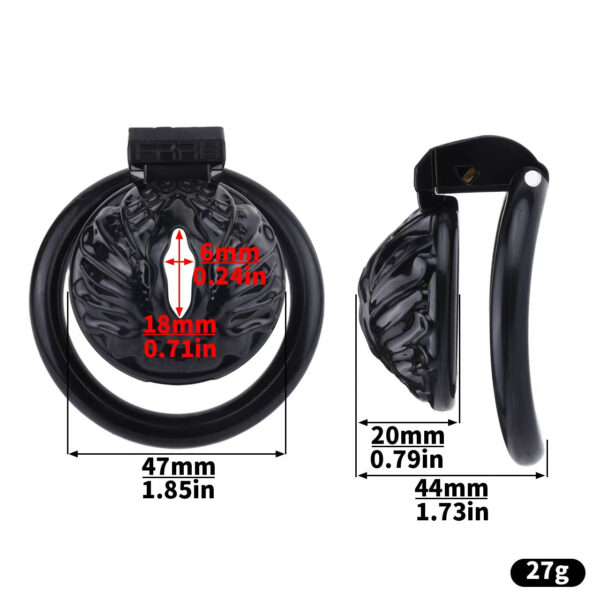 sissy-pussy-chastity-cage_8.jpg Sissy Pussy Chastity Cage Flat dimensions showing 20mm, 0.79in, 44mm
